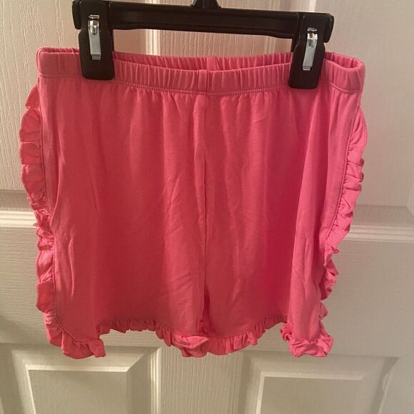 Posh Peanut Floral Annika Angel Sleeve Tee & Pink Varsity Shorts Set Size 9 NWT - Picture 5 of 12